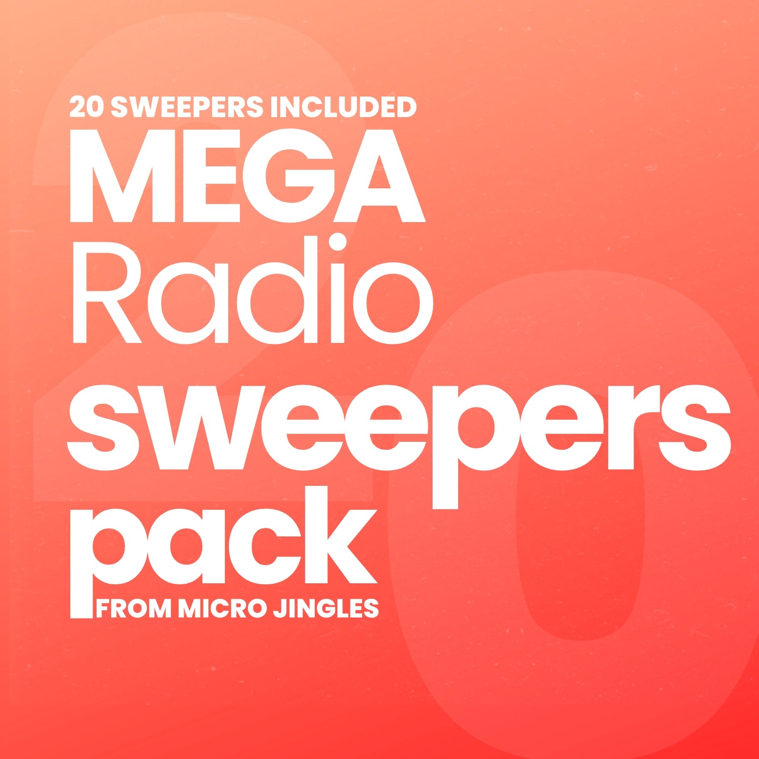 MEGA Radio Sweepers pack - 20 SWEEPERS Included