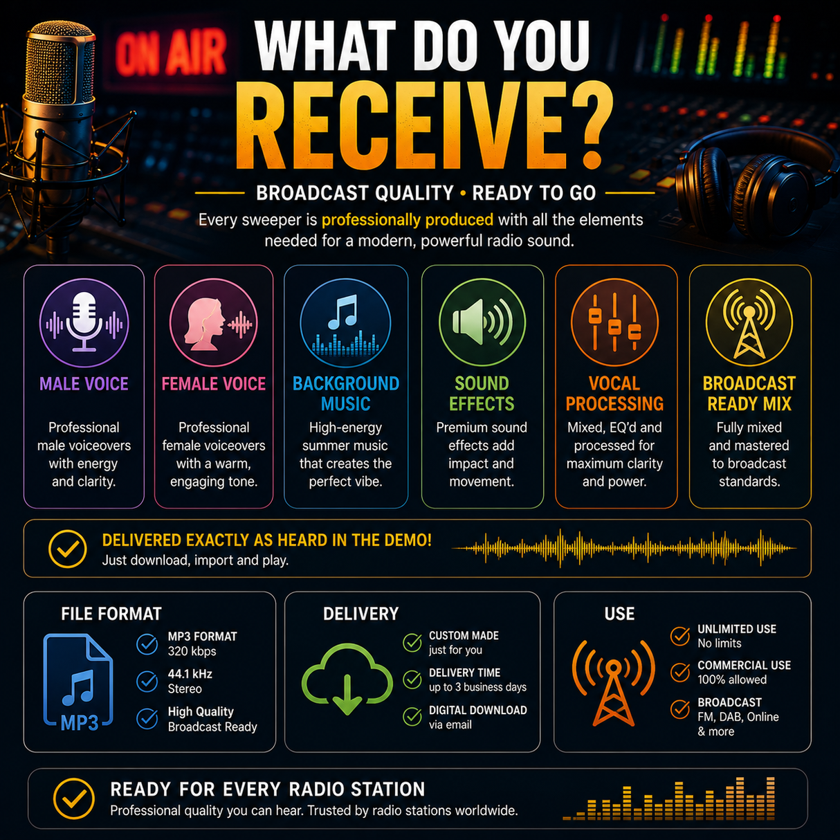 10 SUMMER RADIO SWEEPERS