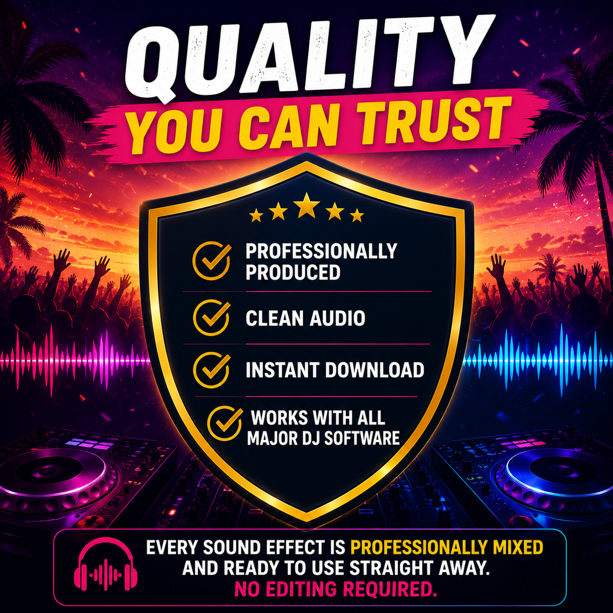 SUMMER DJ SOUND EFFECTS Pack - 60 Effects - INSTANT DOWNLOAD