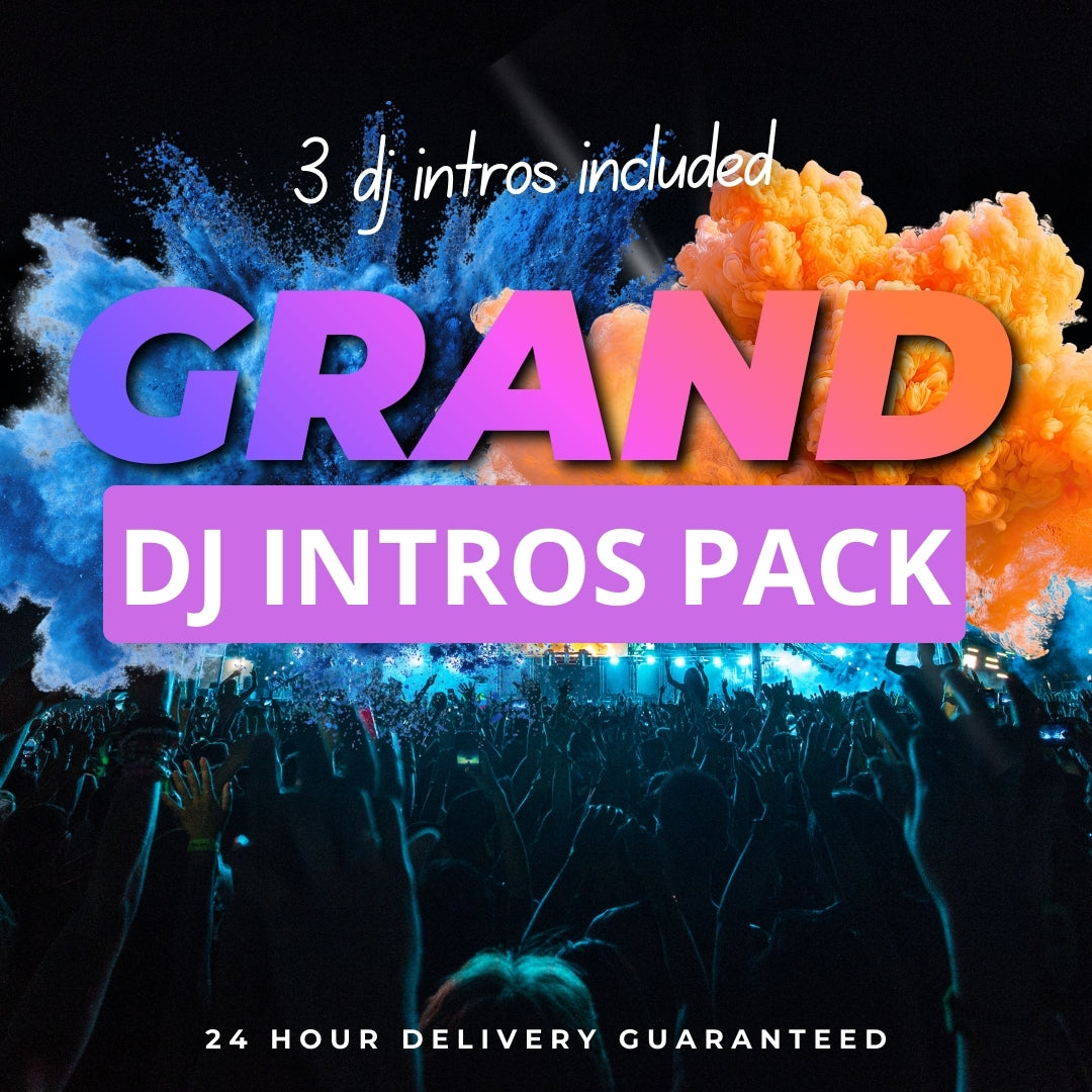 GRAND DJ Intros pack with 3 DJ Intros - 24h Delivery