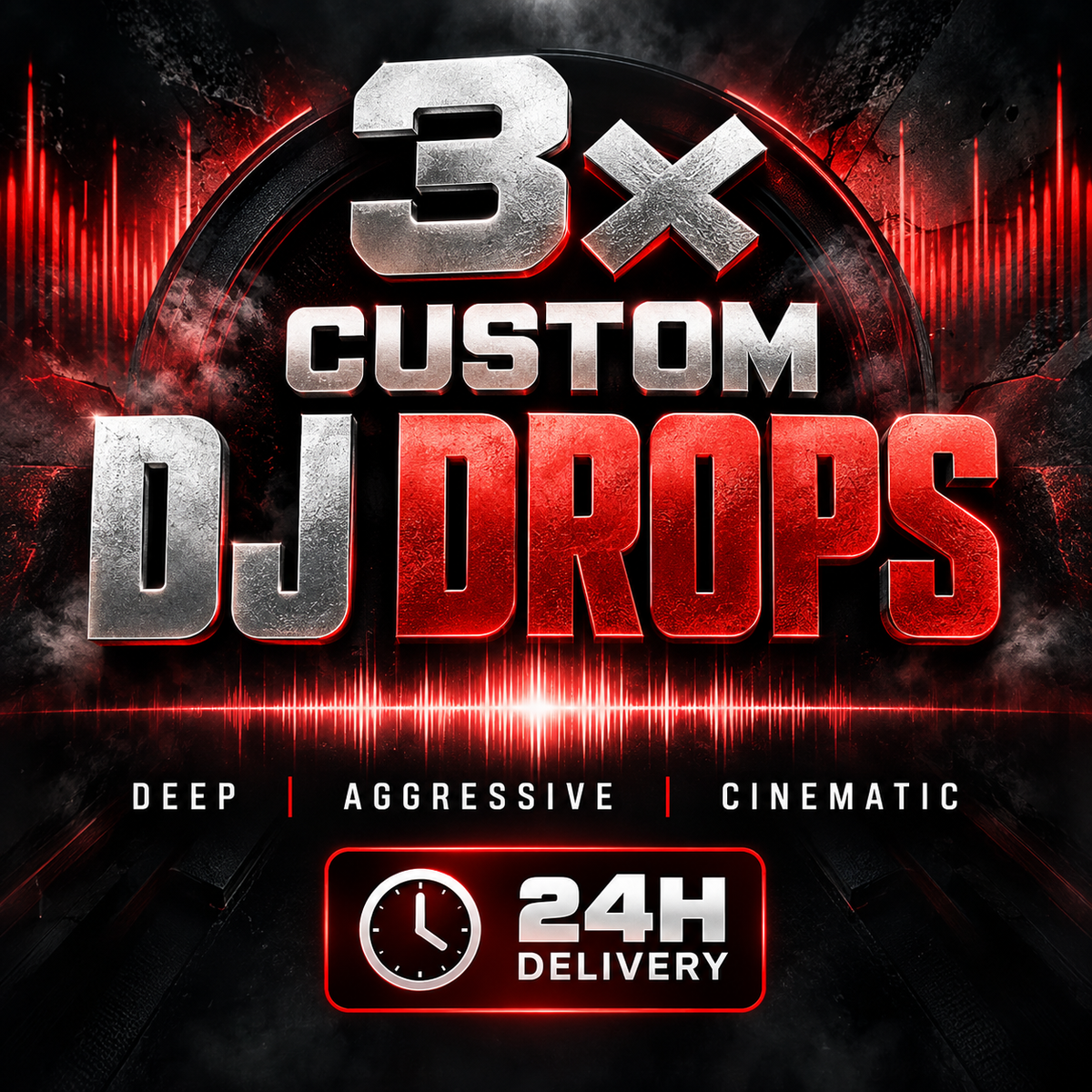 3x Custom IMPACT DJ Drops - 24h delivery