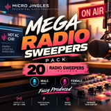 MEGA Radio Sweepers pack - 20 SWEEPERS Included