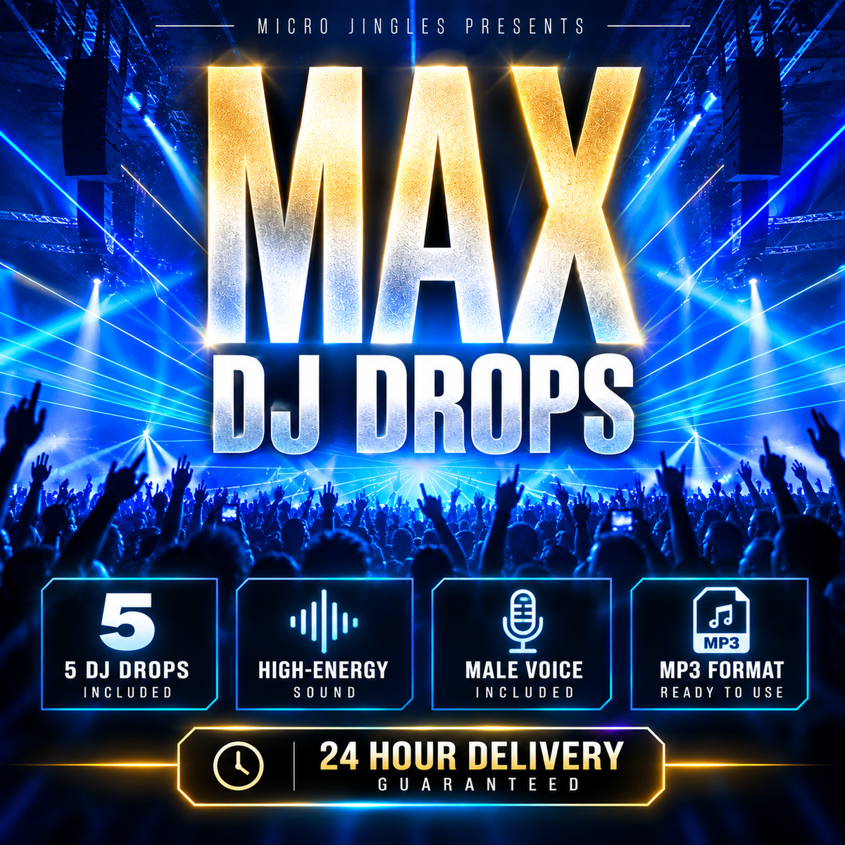 MAX Dj Drops Pack - 5 DJ Drops - 24h Delivery