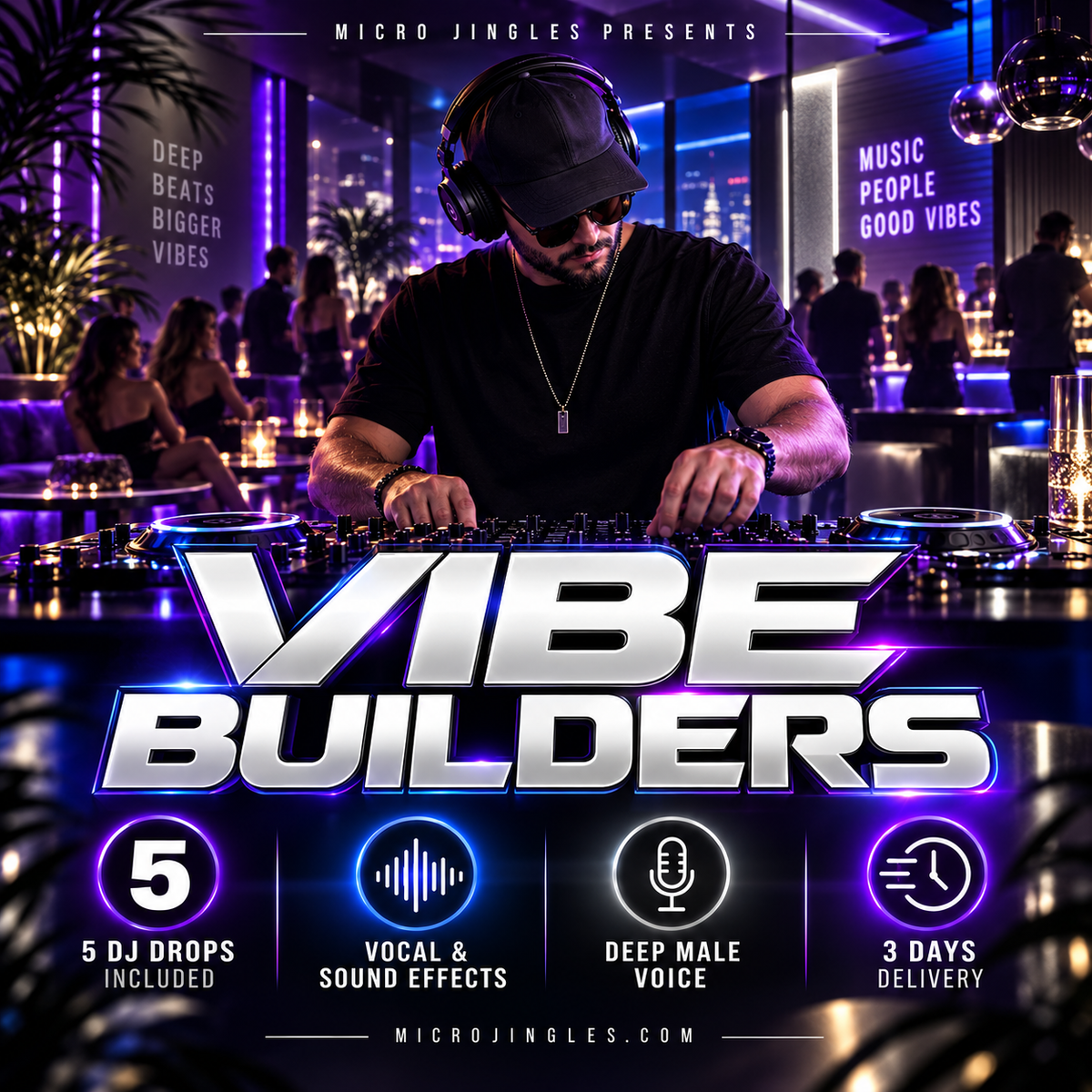 Vibe Builders pack - 5 DJ Drops included