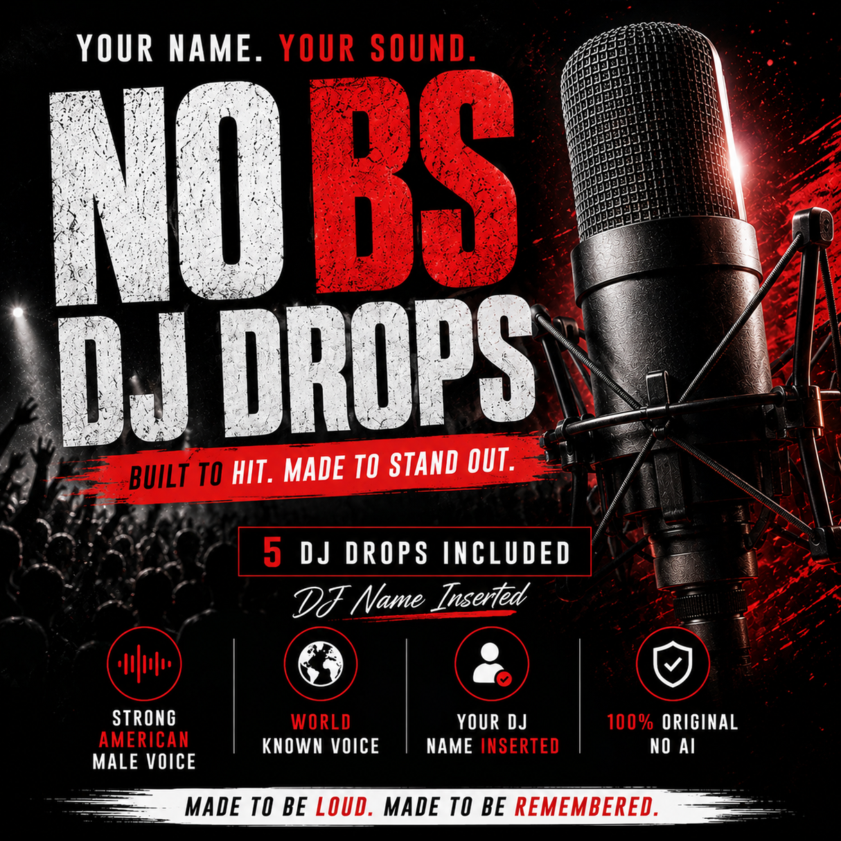 NO BS DJ Drops - 5 DJ Drops included