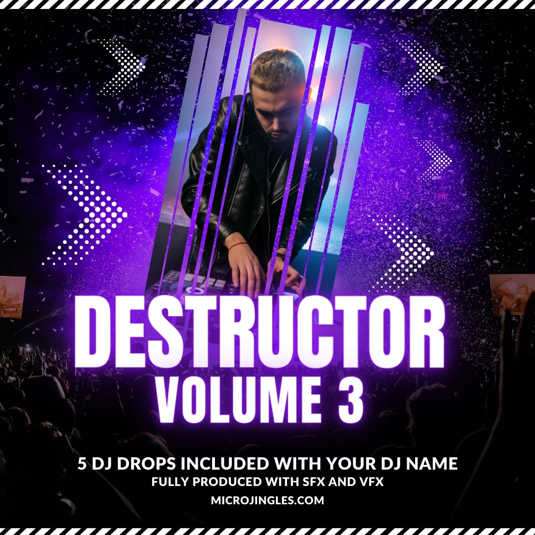 BRAND NEW Destructor pack - 5 DJ Drops - Vol 3