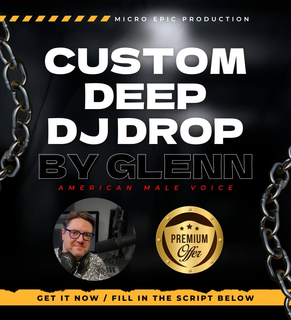 Custom Epic Deep DJ Drop by Glenn